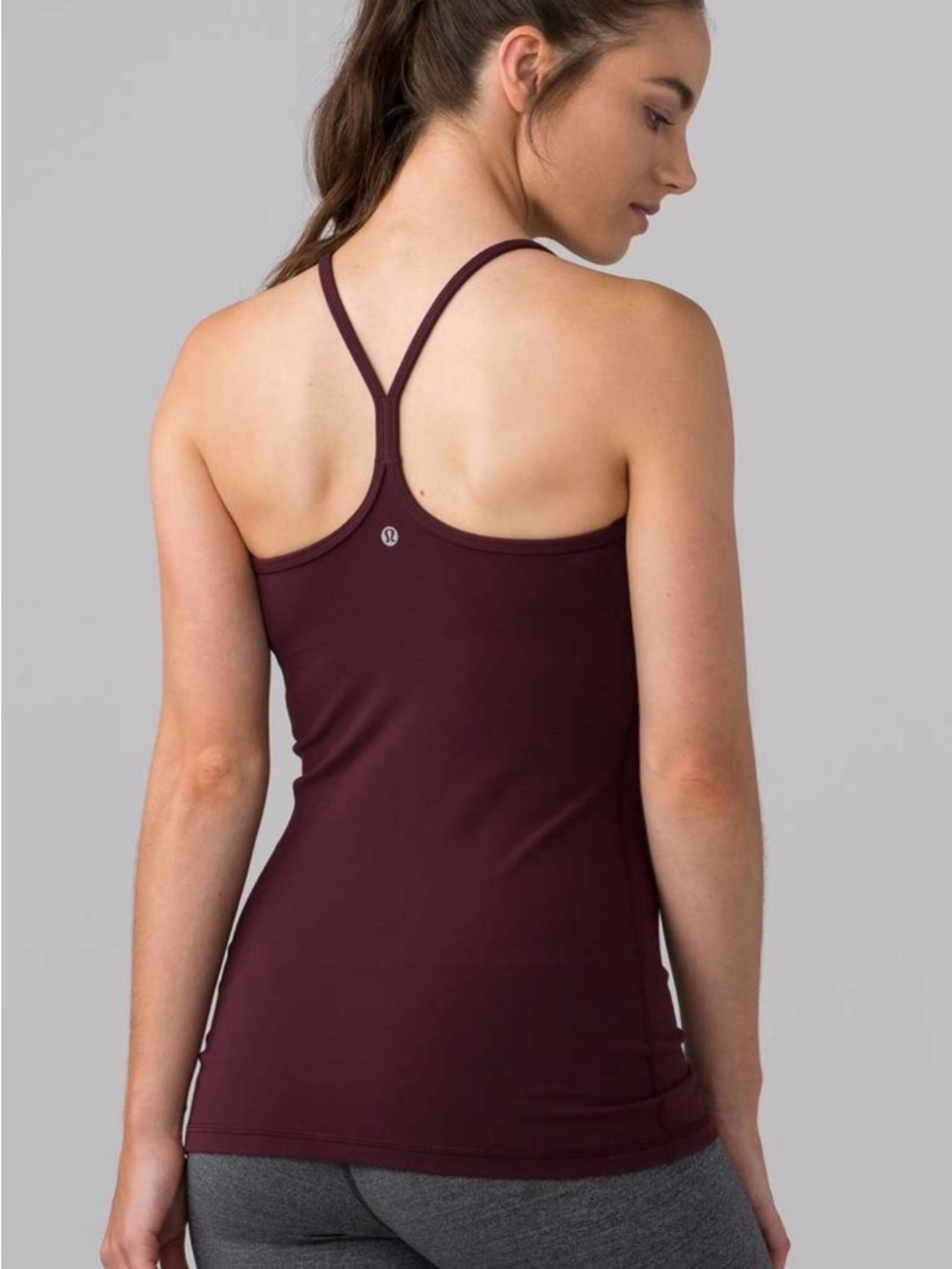 lululemon athletica Power Y Tank Bordeaux  Drama - Picture 2 of 7